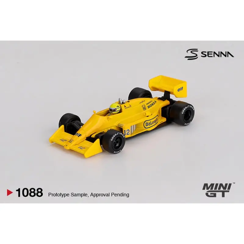 Mini Gt Mgt01088-Bl Lotus 99T No.12 Ayrton Senna 1987 Monaco Grand Prix Winner 1