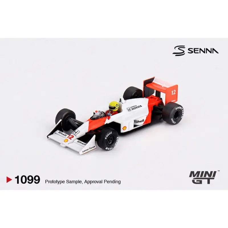Mini Gt Mgt01099-Bl Mclaren Mp4/4 No.12 Ayrton Senna 1988 Japanese Grand Prix  Winner 1