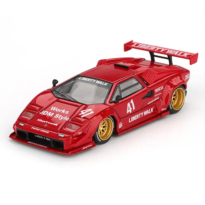 Mini Gt Mgt01100-L 1/64 Lamborghini Countach Lb-Works Red 2