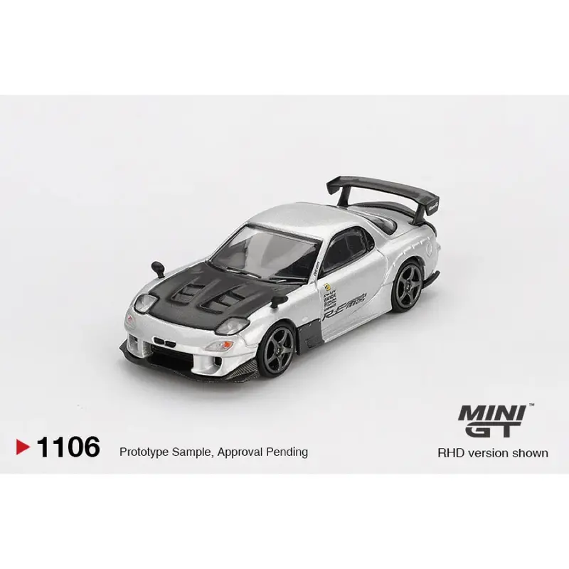 Mini Gt Mgt01106-R 1/64 Mazda Rx-7 Re-Amemiya Silver Metallic 1