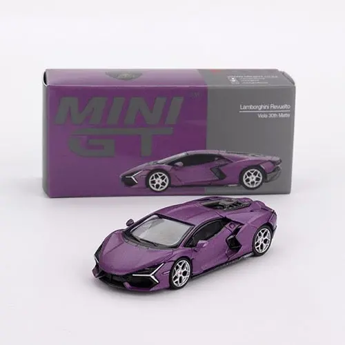 Mini Gt Mgt01121-R 1/64 Lamborghini Revuelto Viola 30Th Matte 1