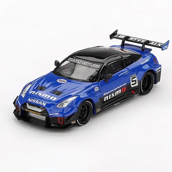 Mini Gt Mgt01124-R 1/64 Lb-Silhouette Works Gt Nissan 35Gt-Rr Ver.2 Blue 1