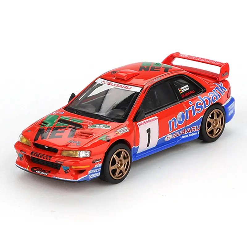 Mini Gt Mgt01140-L 1/64 Subaru Impreza Wrc97 #1 1999 Drm Champion 1