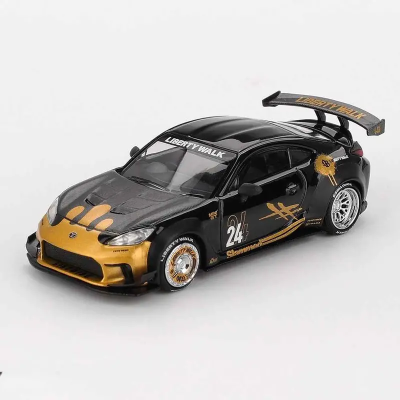 Mini Gt Mgt01149-R 1/64 Toyota Gr86 Lb Nation Black / Gold 1