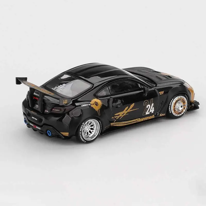 Mini Gt Mgt01149-R 1/64 Toyota Gr86 Lb Nation Black / Gold 2