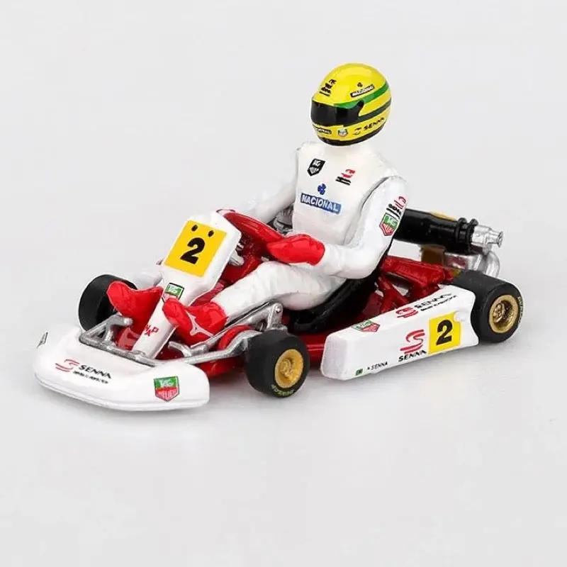 Mini Gt Mgt01156-Bl 1/64 Senna Kart No.2 Ayrton Senna Da Silva 1993 Masters Of Paris-Bercy 1