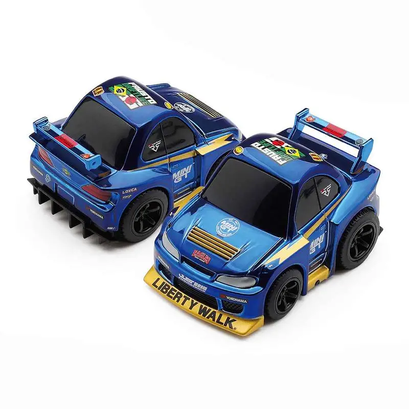 Mini Gt Qz00503-Bl Qubecarz Nissan Silvia (S15) Lb-Super Silhouette Fausto Racing 555/Blister Packaging 1
