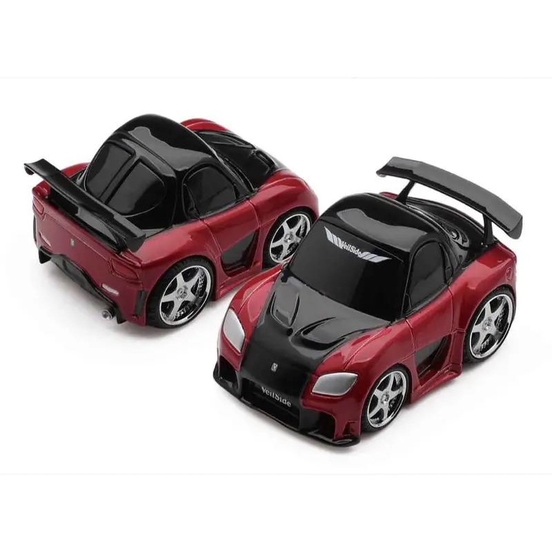 Mini Gt Qz01002-Bl Qubecarz Mazda Rx-7 Veilside Fortune7 Red/Blister Packaging 1