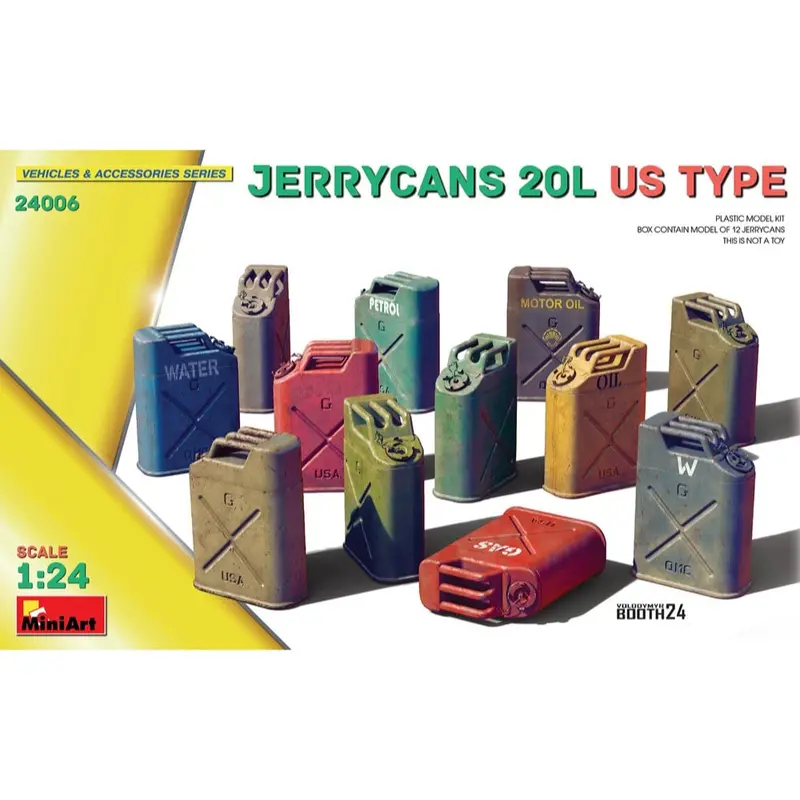 Miniart 24006 1/24 Jerrycans 20L Us Type 1