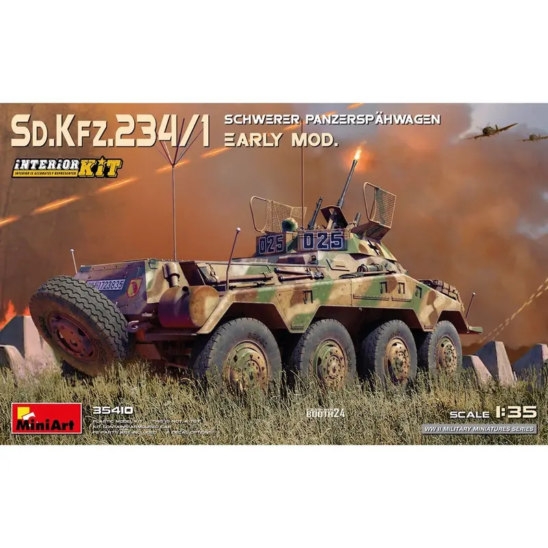 Miniart 35410 1/35 Sd.Kfz.234/1 Schwerer Panzerspahwagen Early Mod. 1