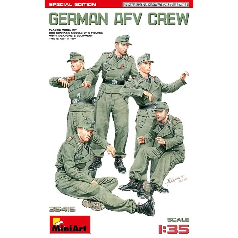 Miniart 35415 1/35 German Afv Crew Ww2 1