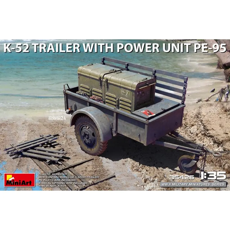Miniart 35426 1/35 K-52 Trailer With Power Unit Pe-95 1