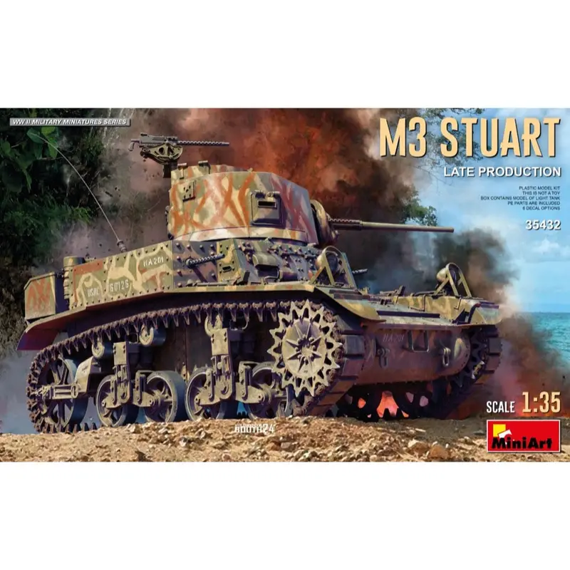 Miniart 35432 1/35 M3 Stuart Light Tank Late Prod 1