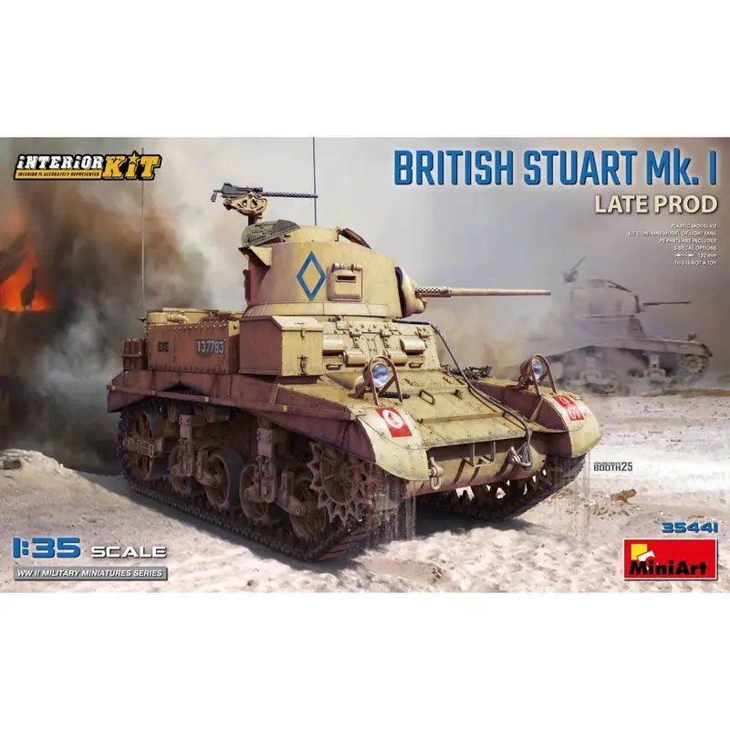 Miniart 35441 1/35 British Stuart Mk. I Late Prod. Interior Kit 1