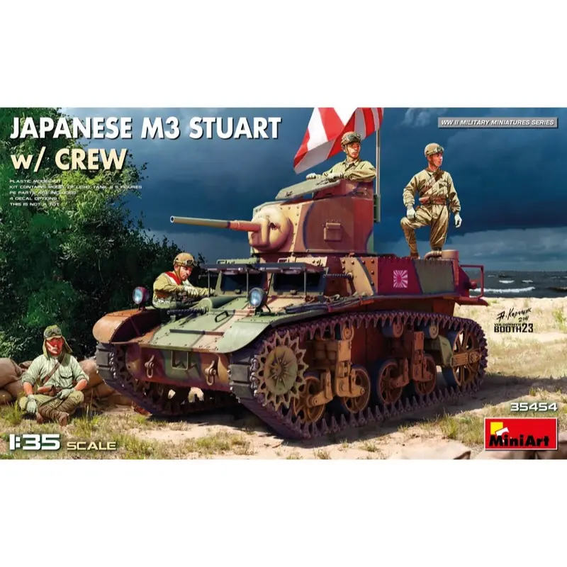 Miniart 35454 1/35 Japanese M3 Stuart With Crew 1