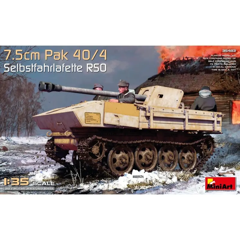 Miniart 35483 1/35 7.5Cm Pak 40/4 Auf Gep. Selbstfahrlafette Rso 1