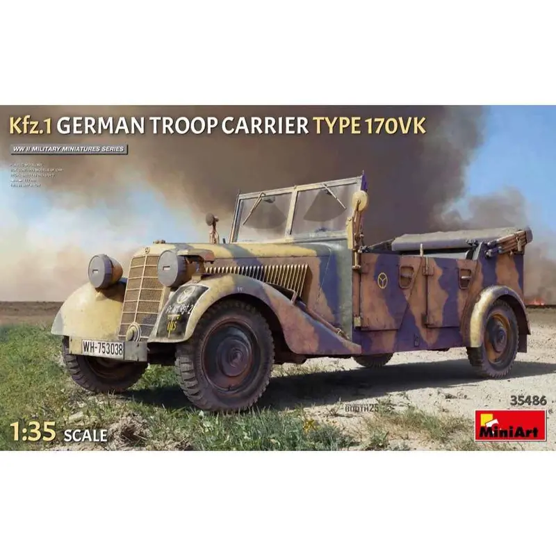 Miniart 35486 1/35 Kfz.1 German Troop Carrier Type 170Vk 1
