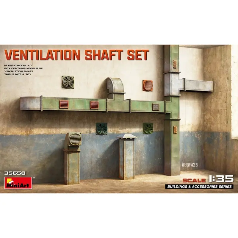 Miniart 35650 1/35 Ventilation Shaft Set 1
