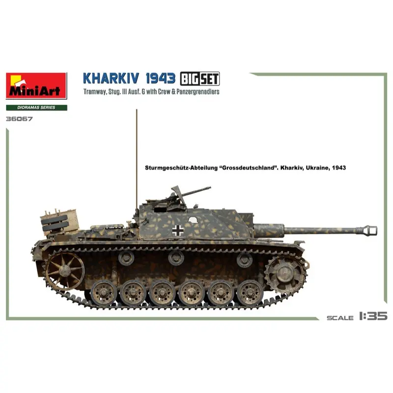 Miniart 36067 1/35 Kharkiv 1943: Tram & Stug. Iii Ausf. G W/Crew. Big Set 2