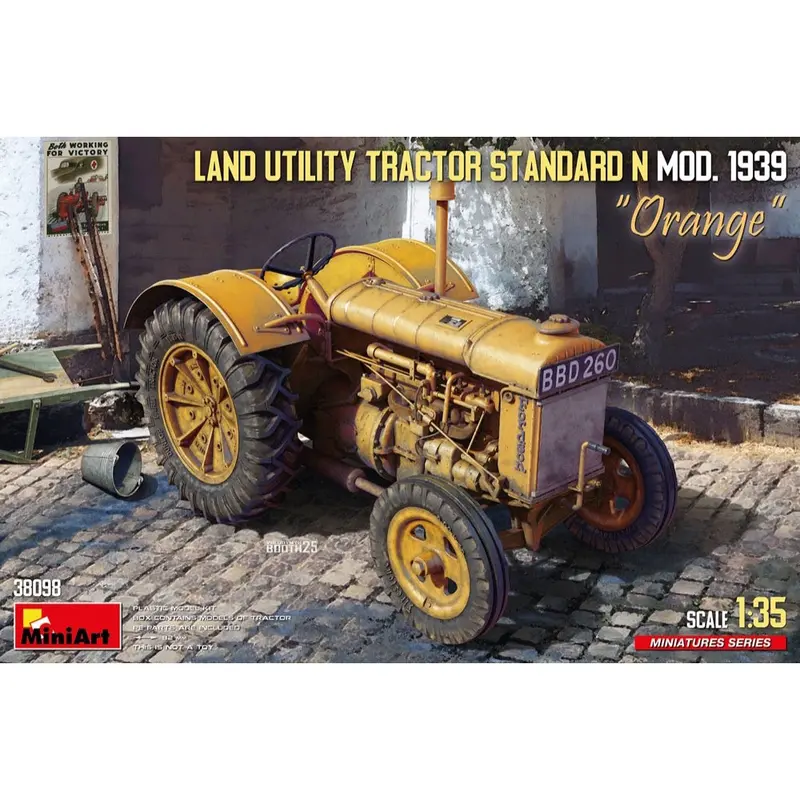 Miniart 38098 Land Utility Tractor Standard N Orange Mod. 1939 1