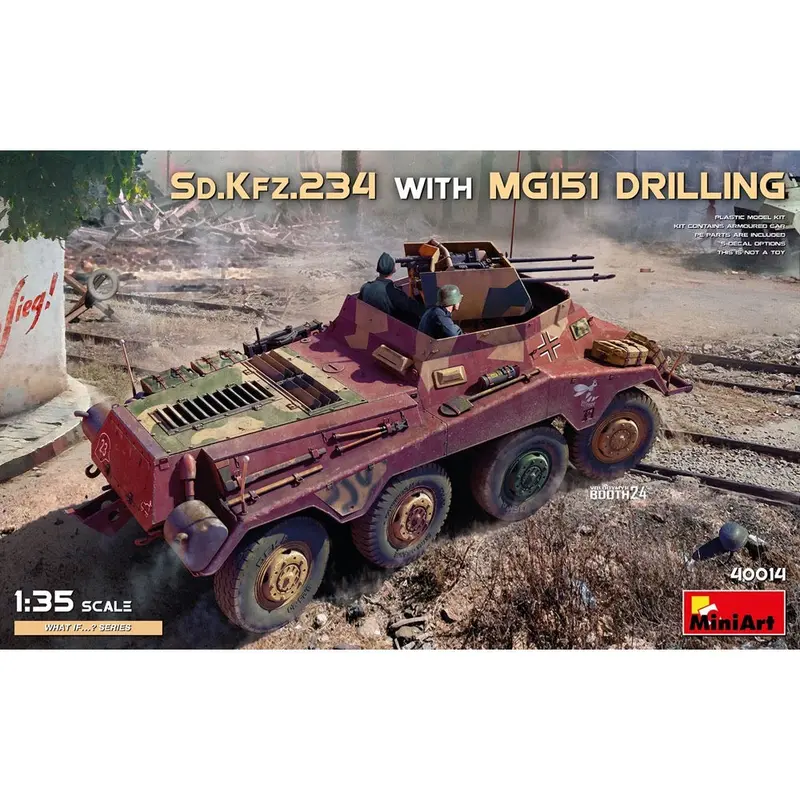 Miniart 40014 1/35 Sd.Kfz.234 With Mg151 Drilling 1