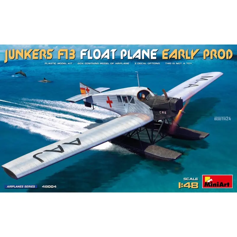 Miniart 48004 1/48 Junkers F13 Float Plane. Early Prod 1