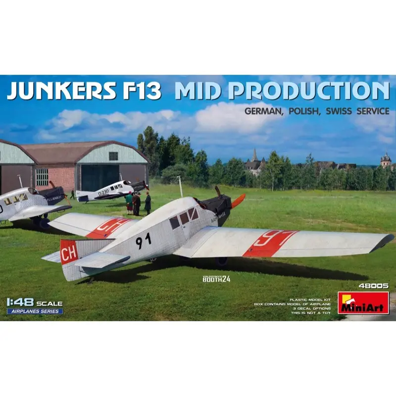 Miniart 48005 1/48 Junkers F13. Mid Prod. German, Polish, Swiss Service 1