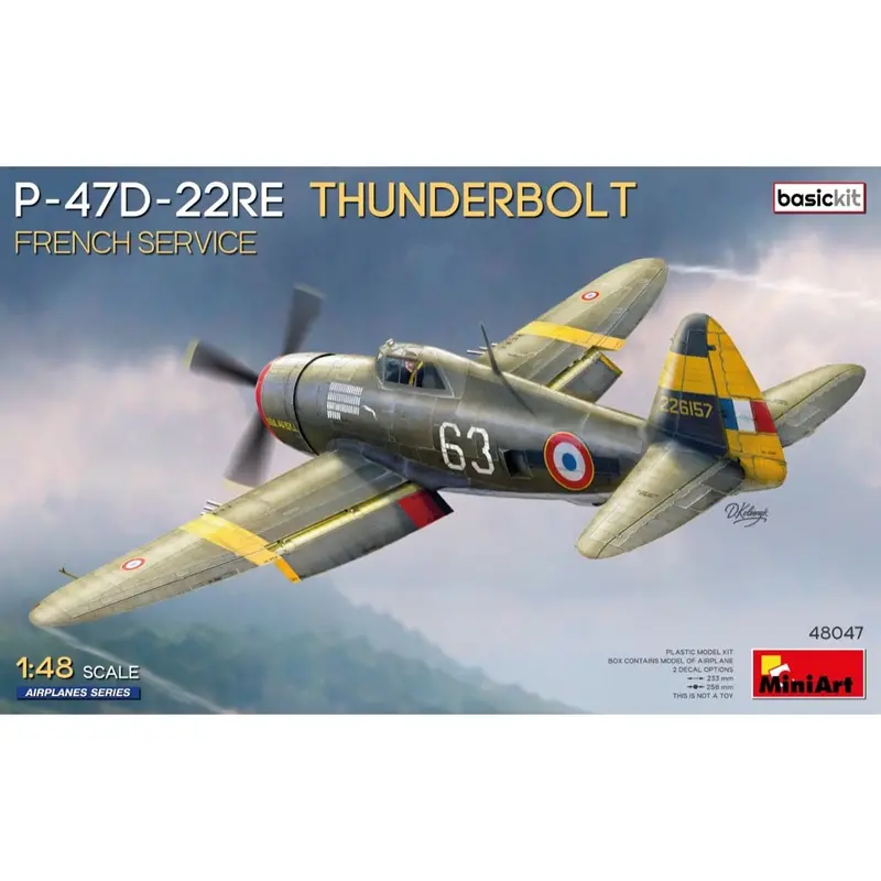 Miniart 48047 P-47D-22Re Thunderbolt French Service 1