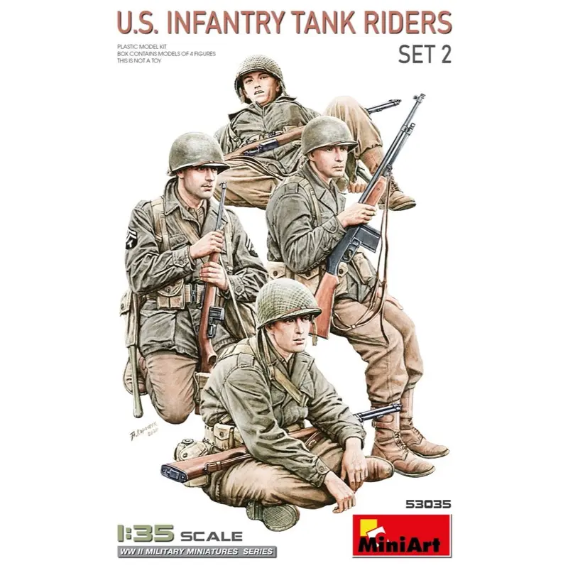 Miniart 53035 1/35 U.S. Infantry Tank Riders Set 2 1