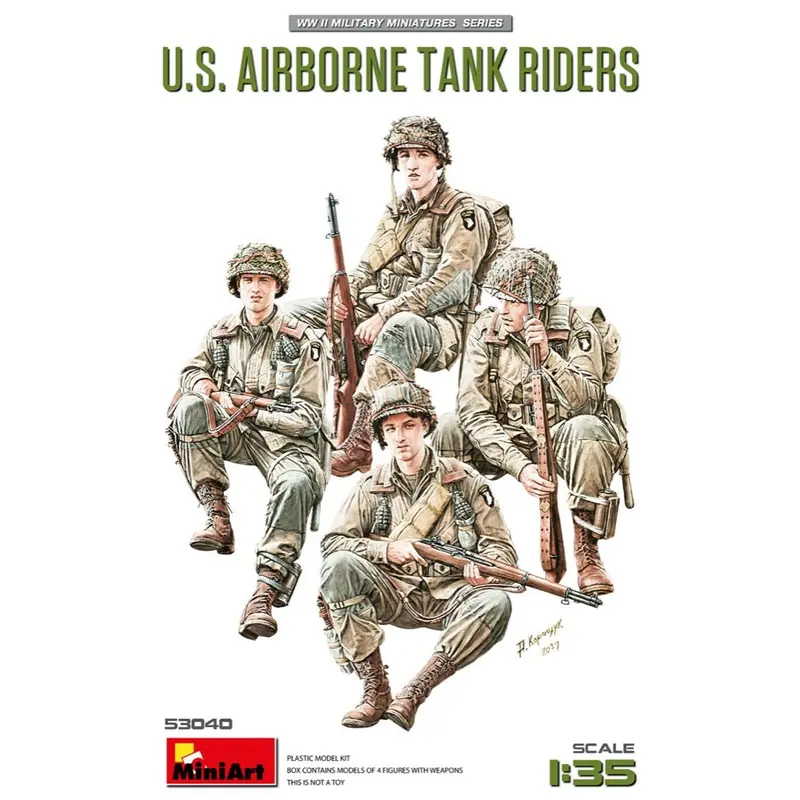 Miniart 53040 1/35 U.S. Airborne Tank Riders 1