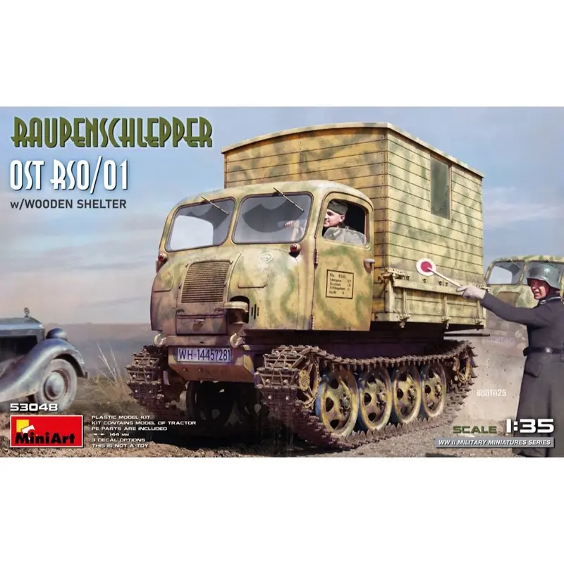 Miniart 53048 Raupenschlepper Ost Rso/01 W/Wooden Shelter 1