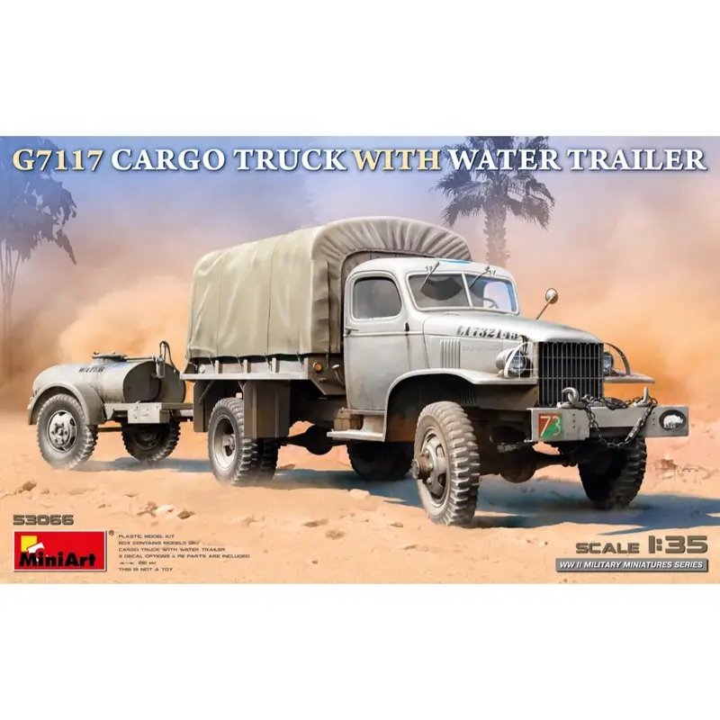 Miniart 53066 1/35 G7117 Cargo Truck With Water Trailer 1