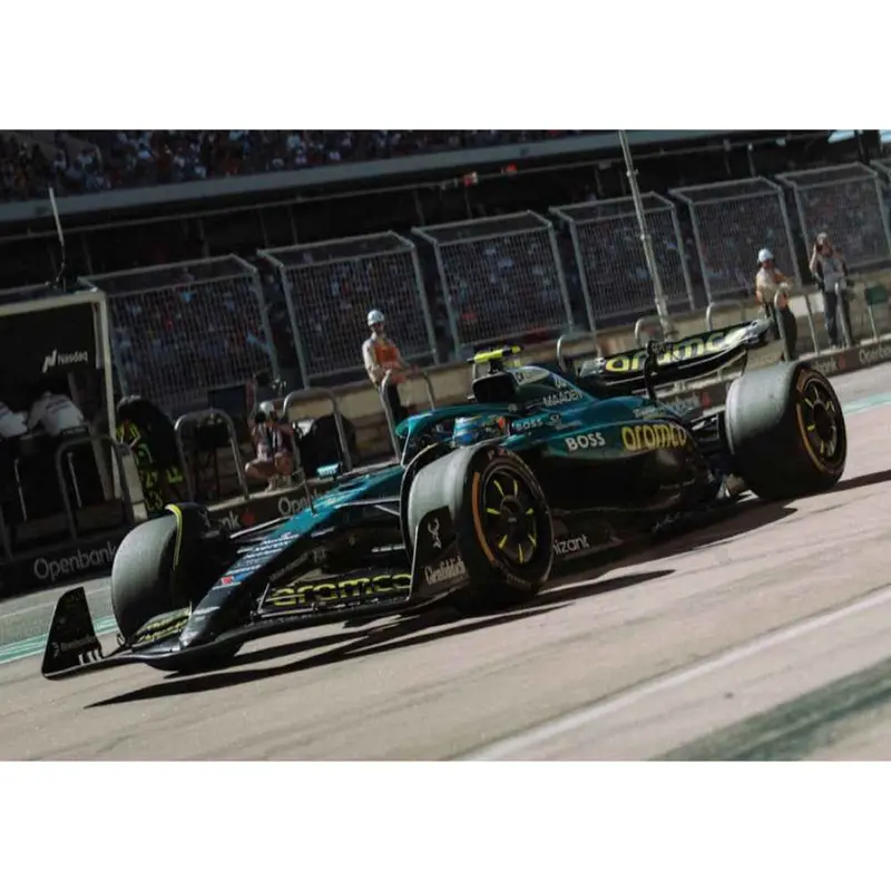 Minichamps 417251914 1/43 Aston Martin Aramco Formula One Team Amr25 Fernando Alonso Austin Gp 2025 1