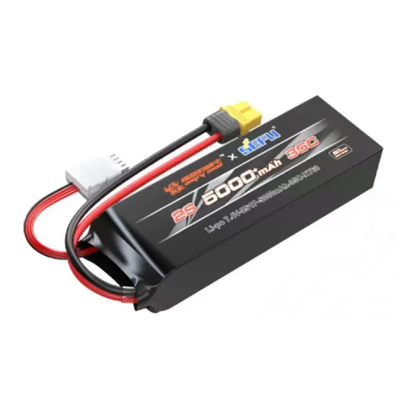 Mjx B2s50p 7.4V 5000Mah 35C Angry Snail Lipo Battery 2S 1