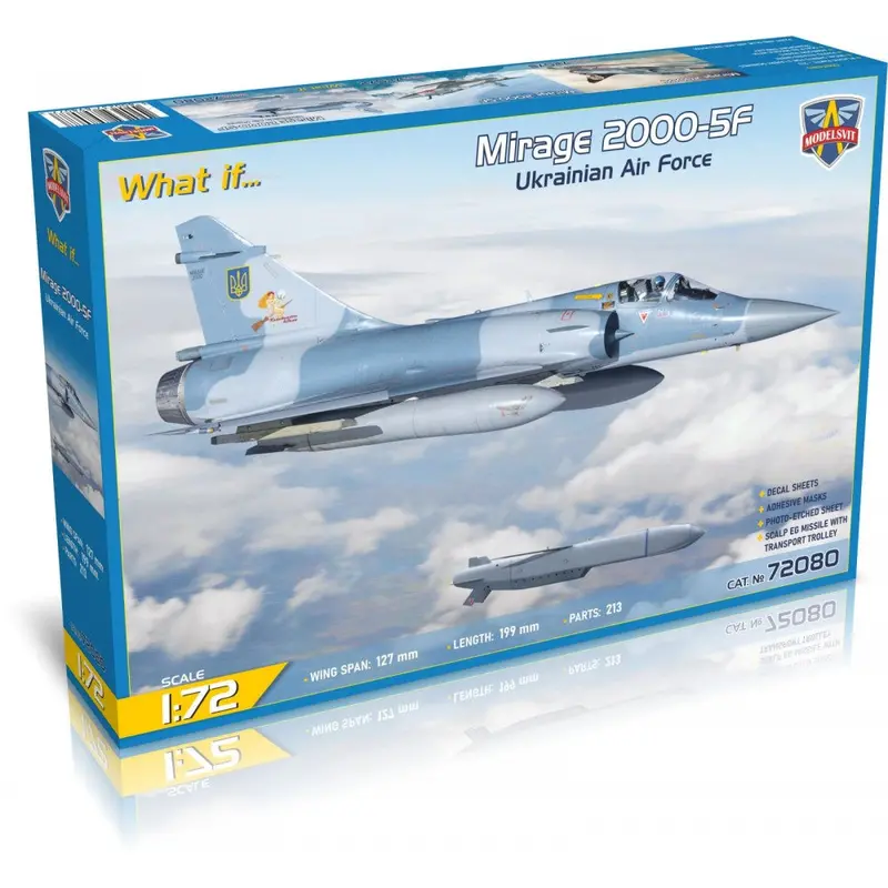 Modelsvit 72080 1/72 Mirage 2000-5F With Scalp-Eg Ukraine A.F. 1