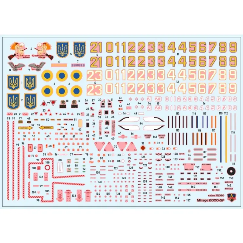 Modelsvit 72080 1/72 Mirage 2000-5F With Scalp-Eg Ukraine A.F. 2