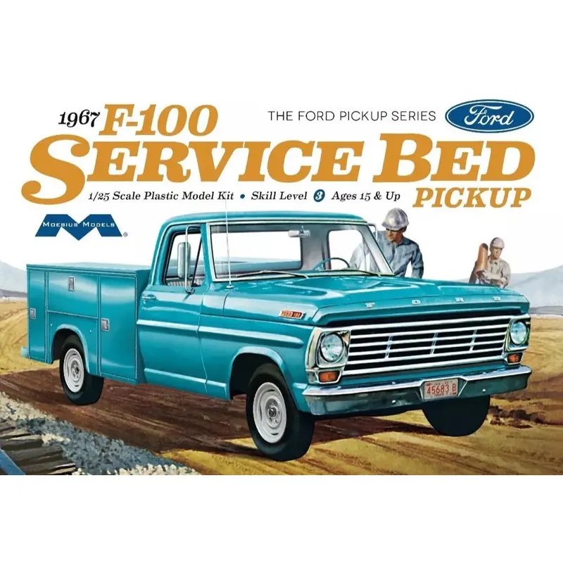 Moebius 1239 1/25 1967 Ford F100 Service Bed Truck 1
