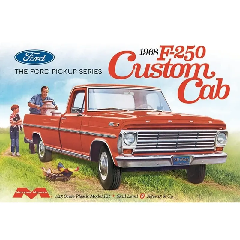 Moebius 2564 1/25 1968 Ford F-250 Custom Cab Pickup 1