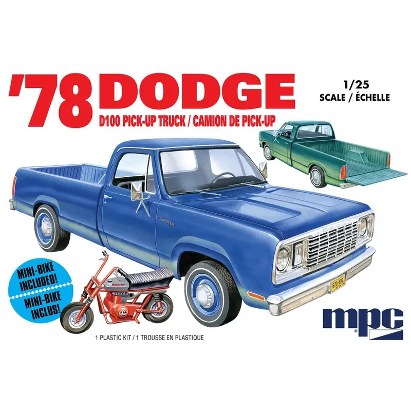 Mpc 901M 1/25 1978 Dodge D100 Custom Pickup 1