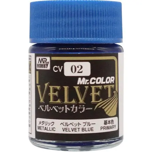 Mr Hobby (Gunze) Cv02 Mr Velvet Colour Metallic Blue 1