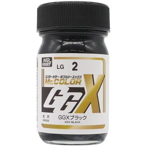 Mr Hobby (Gunze) Lg002 Mr Colour Ggx Gloss Black 60Ml 1