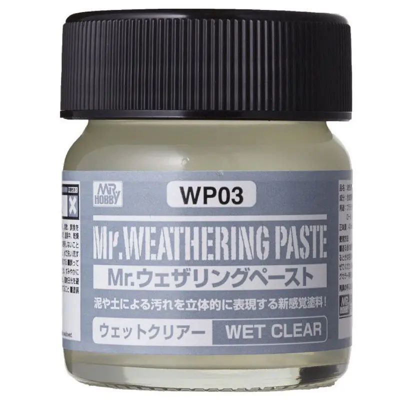 Mr Hobby (Gunze) Wp03 Mr Weathering Paste Wet Clear 40Ml 1