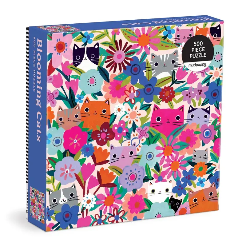 Mudpuppy Blooming Cats 500Pc Jigsaw Puzzle 1