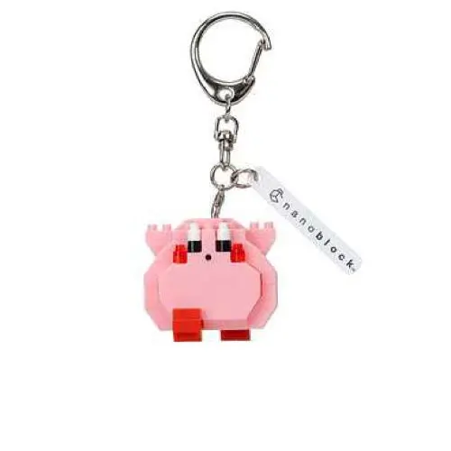 Nanoblock Nfg-07 N-Fig Mini Kirby Full Belly Keychain 1
