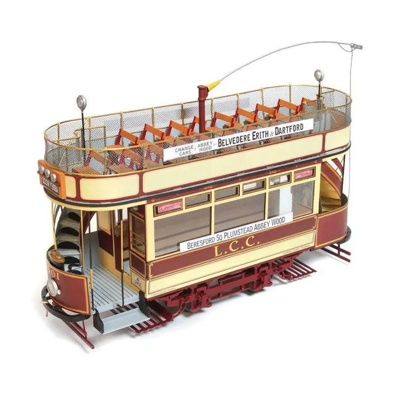 Occre 1/24 London Tram Wooden Model Kit 1