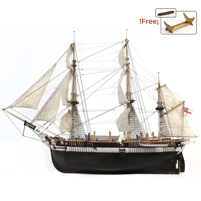 Occre 12004 1/75 Hms Terror Wooden Model Ship Kit 2