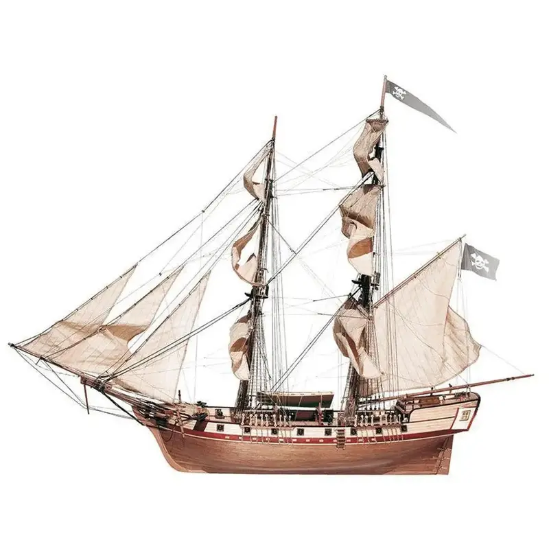 Occre 13600 1/80 Corsair Wooden Model Ship Kit 1