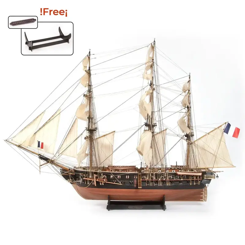 Occre 15007 1/90 Belle Poule Wooden Model Ship Kit 2