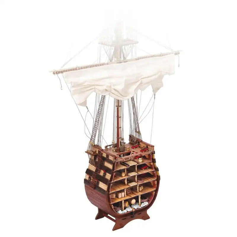 Occre 16800 1/90 Santísima Trinidad Cross Section Wooden Model Ship Kit 1