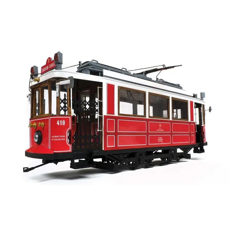 Occre 53010 1/24 Istanbul Tram Wooden Model Kit 1